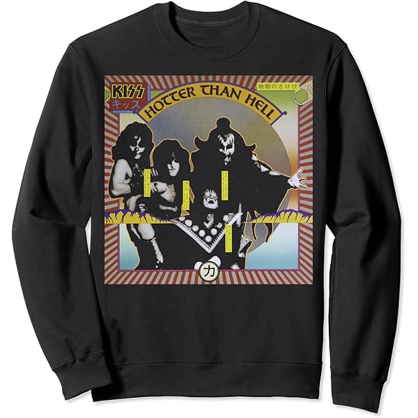 トップス Hotter Than Hell Amazon.com: KISS - 1974 Hotter Than Hell T-Shirt : Clothing