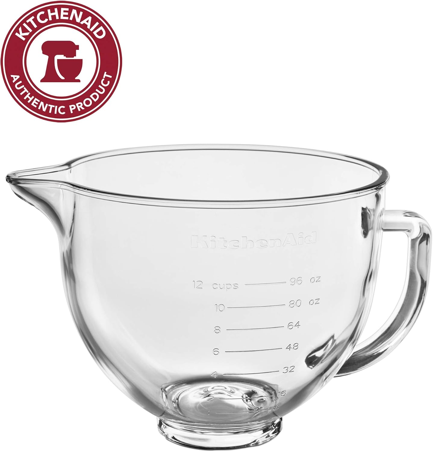 KitchenAid KSM5GB Stand Mixer Bowl, 5 quart, Glass with Measurement Markings