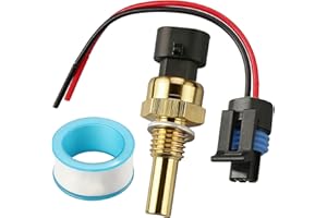 RETEPIF Engine Coolant Temperature Sensor+Pigtail Connector for GMC Sierra Yukon，Saab 9-7x,Saturn Vue Buick Lacrosse, Chevy Camaro Impala Silverado Express Equinox Suburban Tahoe