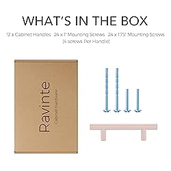Ravinte 12 Pack | 5 Inch Cabinet Pulls Pink