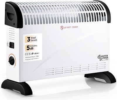 DONYER POWER Convector Radiator Heater 2000W with Adjustable Thermostat