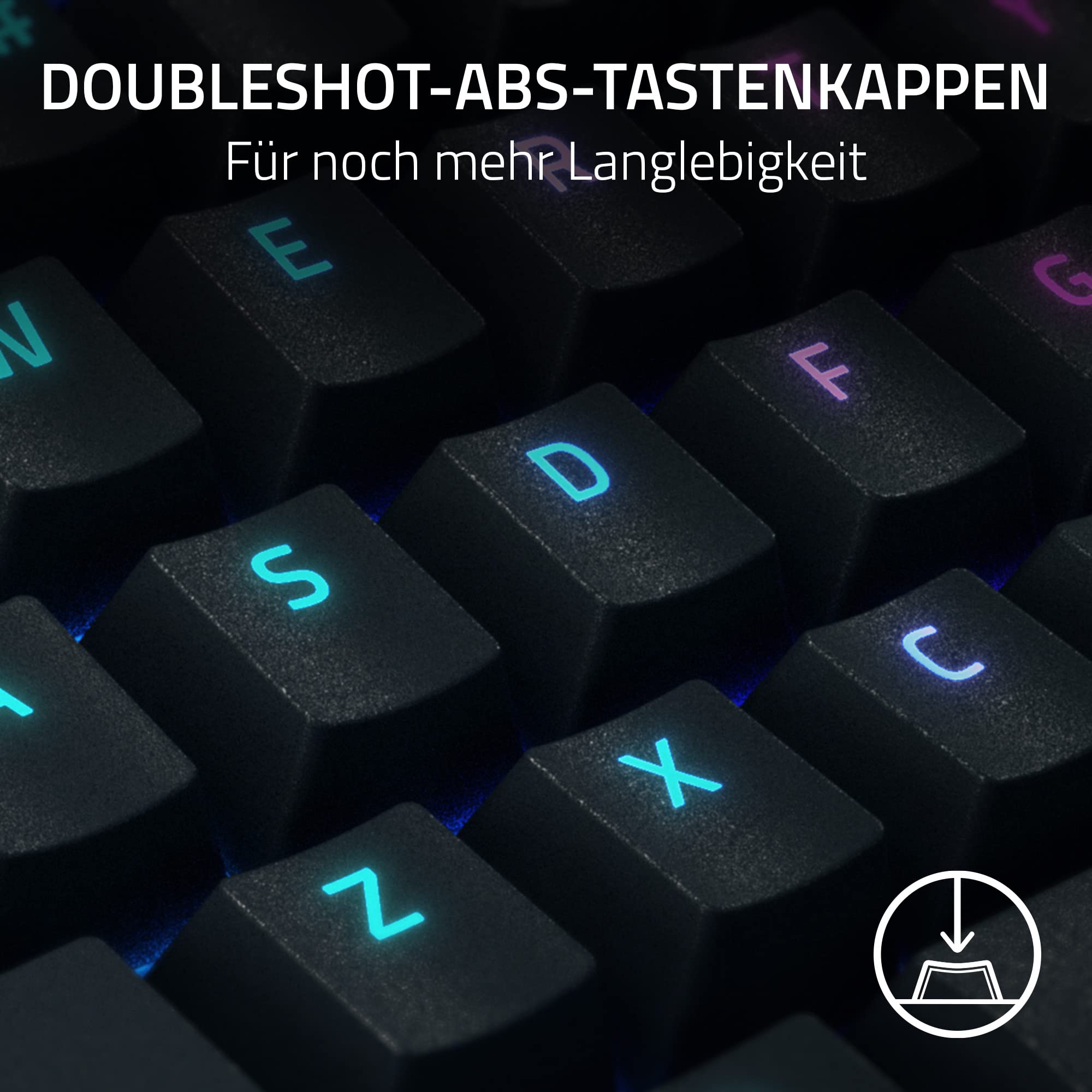 Razer BlackWidow V4 X Minecraft Edition - Mechanische Gaming-Tastatur - Chroma RGB (grüne Clicky Switches, 6 dedizierte Makro-Tasten, Doubleshot-ABS-Tastenkappen) QWERTY US-Layout | Minecraft 6