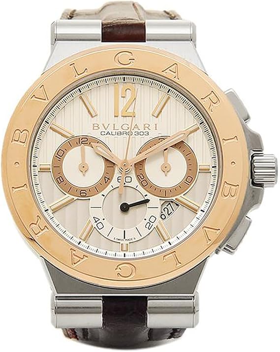 Amazon ブルガリ 腕時計 Bvlgari Dg42c6spgldch ホワイト ピンクゴールド ブラウン 並行輸入品 メンズ腕時計 腕時計 通販