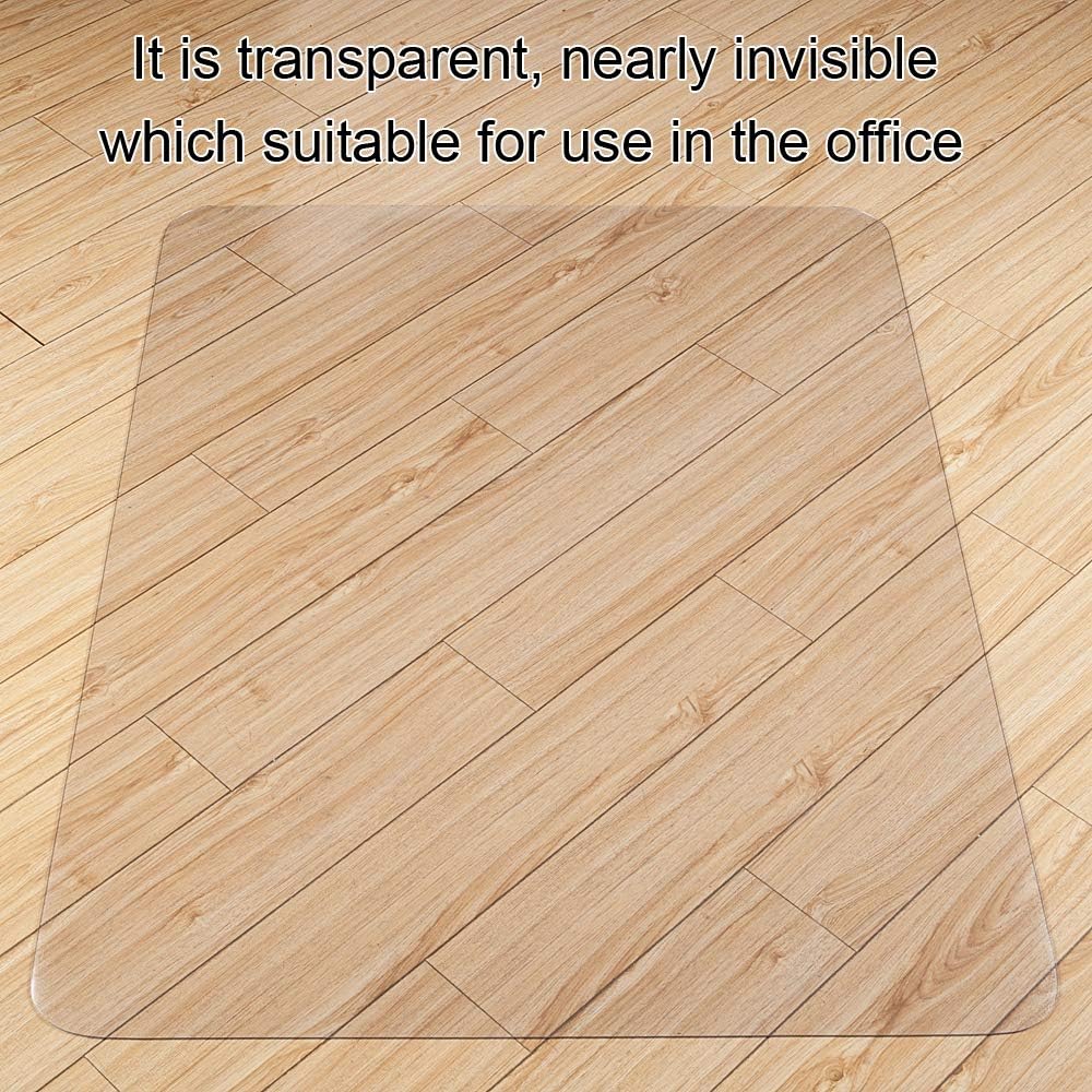 Kuyal Clear Chair mat for Hard Floors 36 x 48 inches Transparent Floor Mats Wood/Tile Protection Mat for Office & Home (36" X 48" Rectangle for Hard Floor): Kitchen & Dining