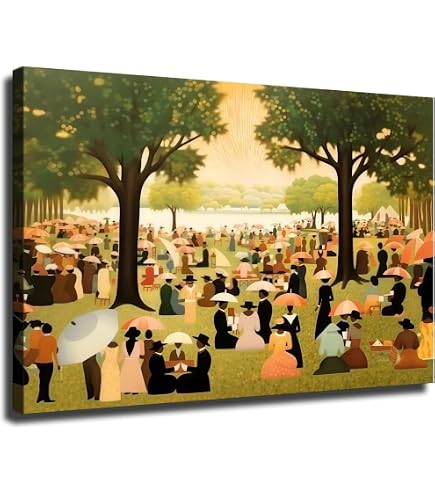 Amanti Art Funeral Procession by Ellis Wilson Framed Art Print Svelte Noir Black 19 x 20 in Black