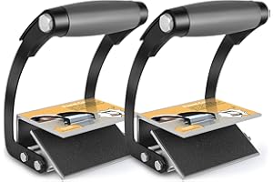 VOORIC Panel Carrier, Plywood Lifting Tool, Drywall Carrying Tool - Save Effort Wear Resistant Plywood Carriers Tool for Wood, Synthetic Cement Board with 0 to 1-inch Grip Range (2 Pack-Max to 3/4 inch)