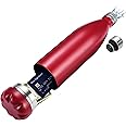 Diversion Safe Water Bottle with Compartment Container - Box for Money Cash Keychain Car Key - Can for Valuables - Stainless Steel Insulated Leak Proof - Red