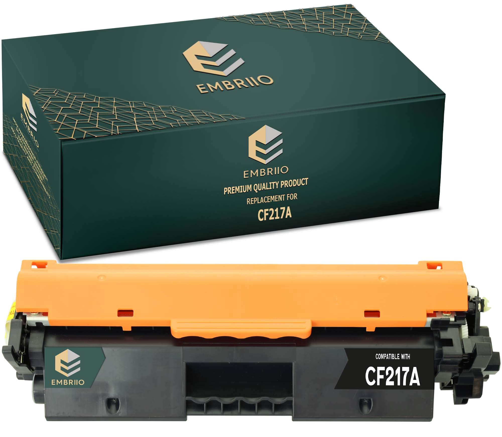 EMBRIIO CF217A 17A Compatible Toner Cartridge Replacement for HP LaserJet Pro M102a M102w MFP M130nw M130fn M130fw M130a