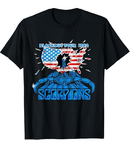 Amazon.com: Official Scorpions Sting in The Tail T-Shirt
