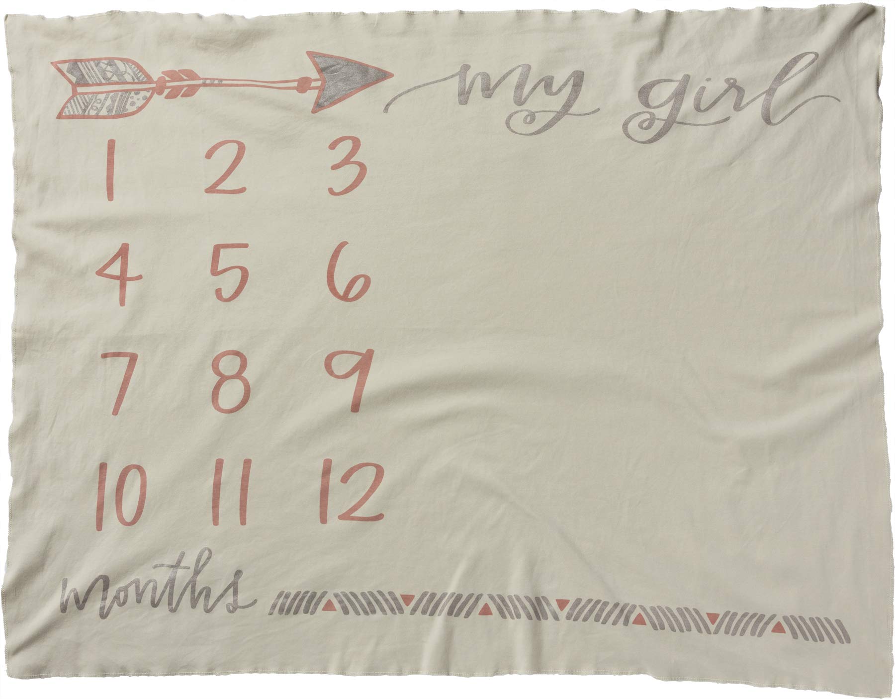 Primitives by Kathy Baby Milestone Blanket, 42" x 36", My Girl