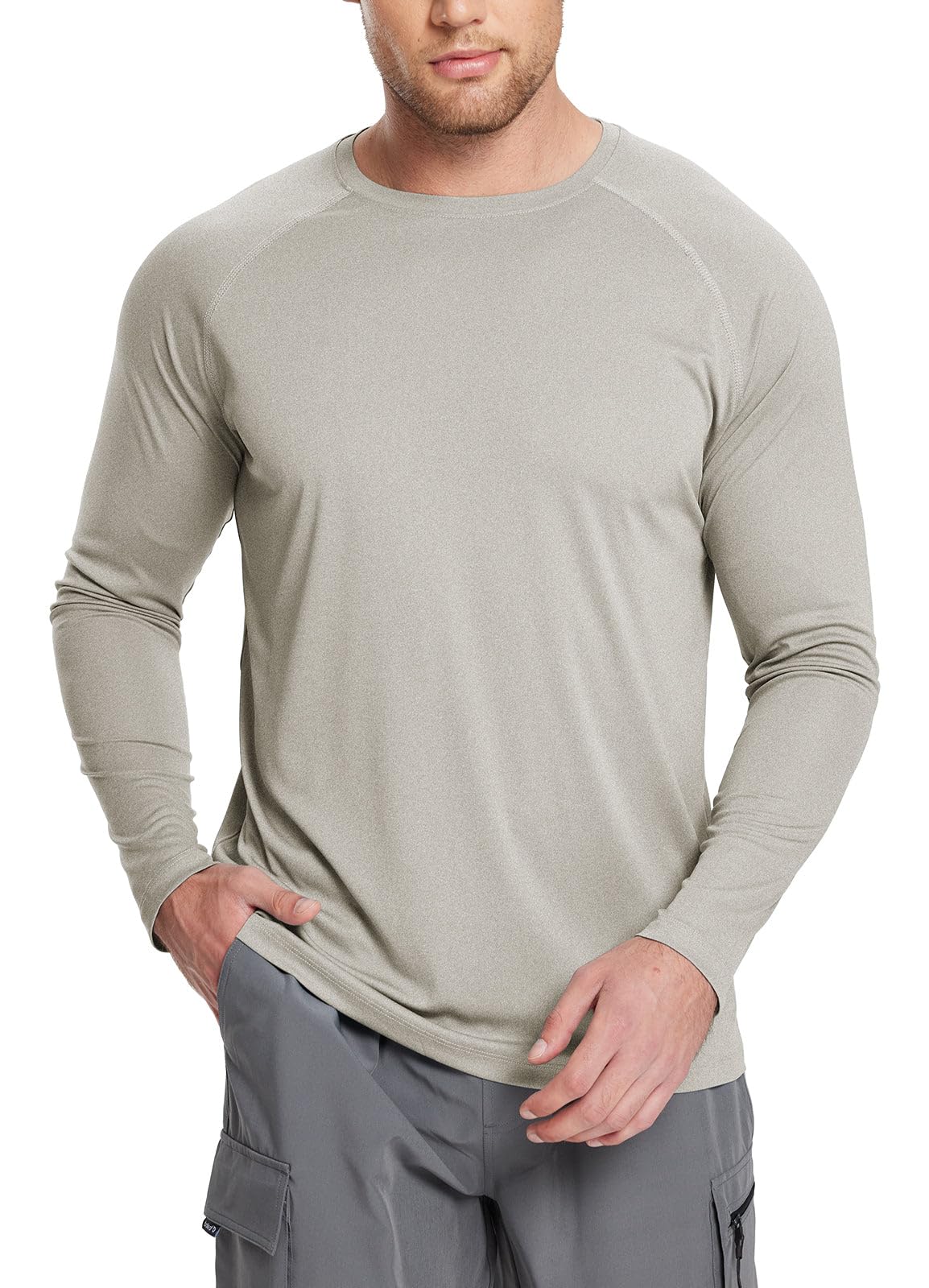baleaf Men's Long Sleeve Running Shirts Workout