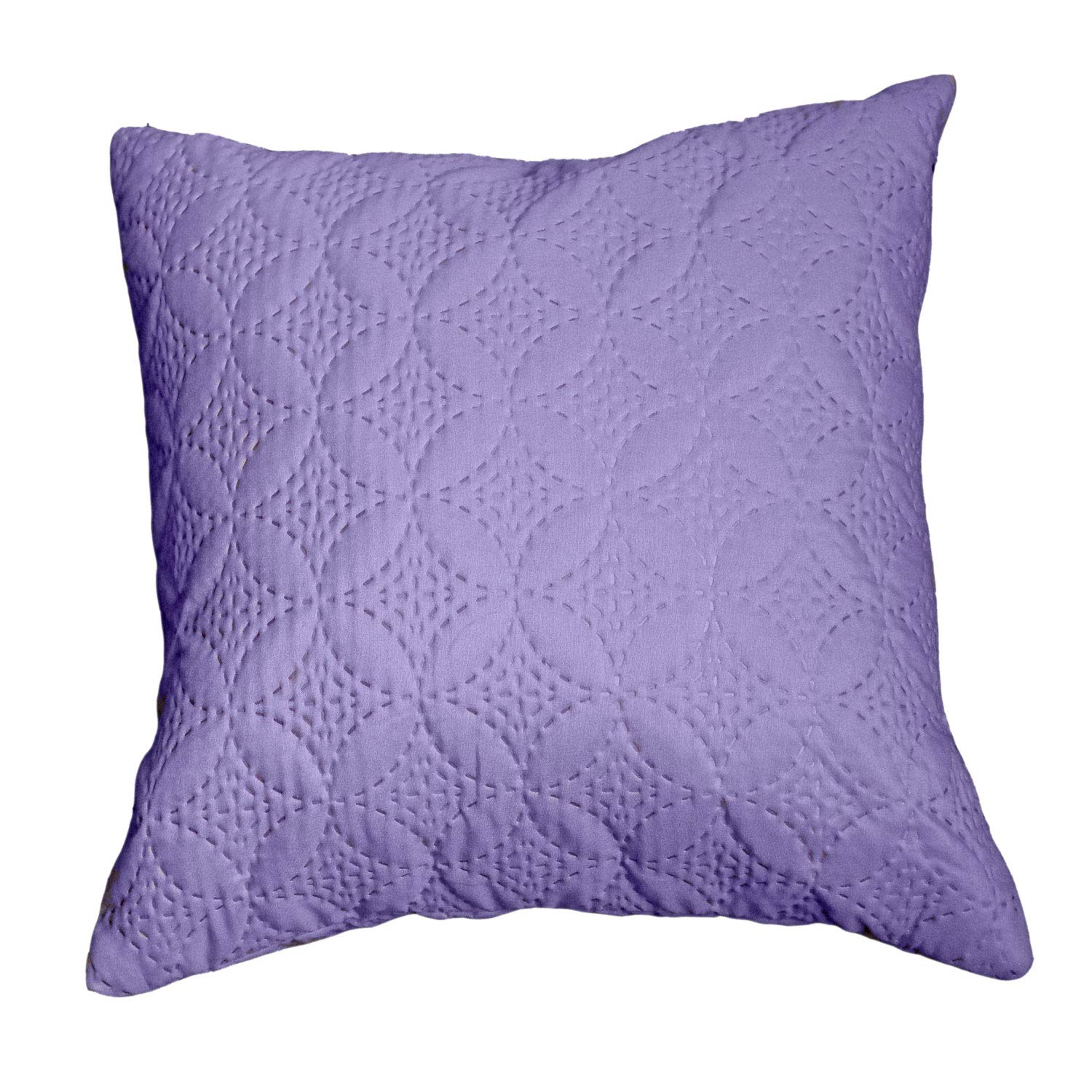 Homescapes Mauve Light Purple 30 x 30 Inch Ultrasonic Quilted Cushion