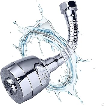 Volo Flexible Hose Extension With 2 Modes Water Saving Faucet For Kitchen Sink Water Faucet Sprayer Flexible Tap Extension For Kitchen Sink Standard Size Silver Amazon In Home Improvement