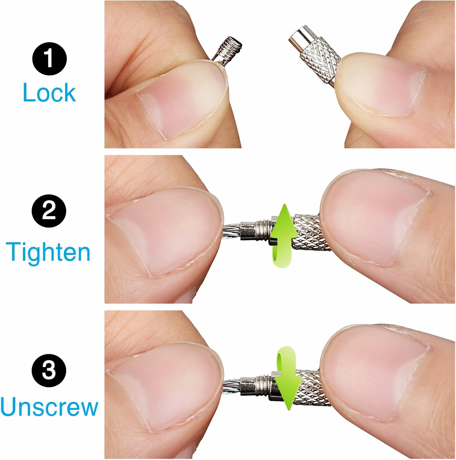 Pawfly Wire Keychain Cable 6 inch Stainless Steel Key Ring Loop for Outdoor Hiking: Clothing