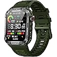 Military Smart Watch for Men with Call Function,Fitness Smartwatch for Android Phones and iPhone,Waterproof Fitness Tracker with Blood Oxygen/Heart Rate/Sleep/100+ Sport Modes, Watches for Men