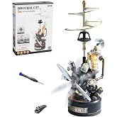 ROKR 3D Puzzle for Adults - Leonardo da Vinci's Helicopter Mechanical Model Kits (CGL01), DIY Plastic Metal Building Set, Industrial City Craft Gifts for Hobbyists