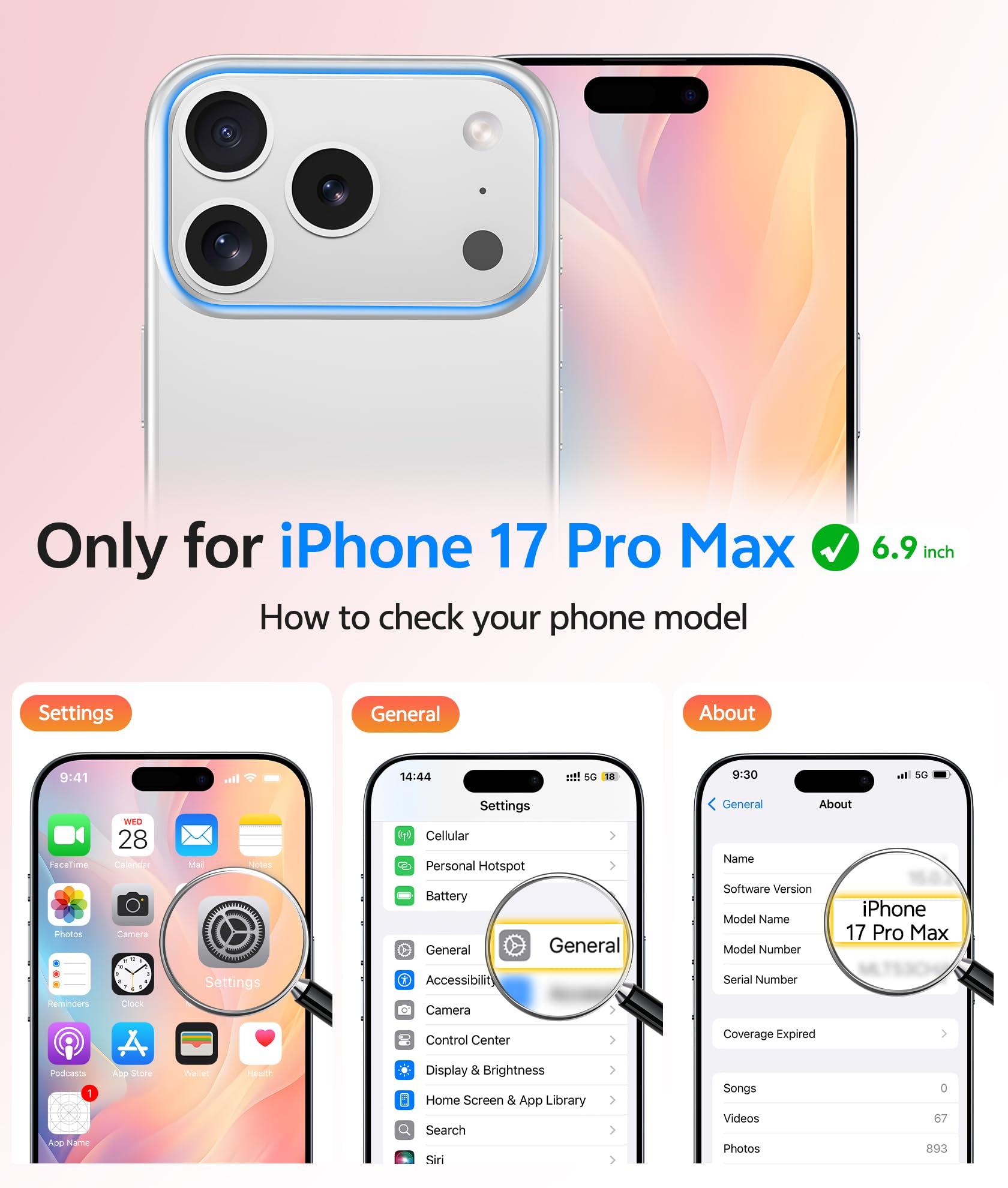 FNTCASE for iPhone 17 Pro-Max Case: Magnetic Frosted Translucent Matte Military Grade Shockproof Slim Cover | Full Covered Camera Protection | Slim Drop Proof Durable Protective Cases