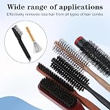 DIVINA VITAE 2Pcs Hair Brush Cleaner Tool Wooden Mini Comb Cleaner with Metal view 6