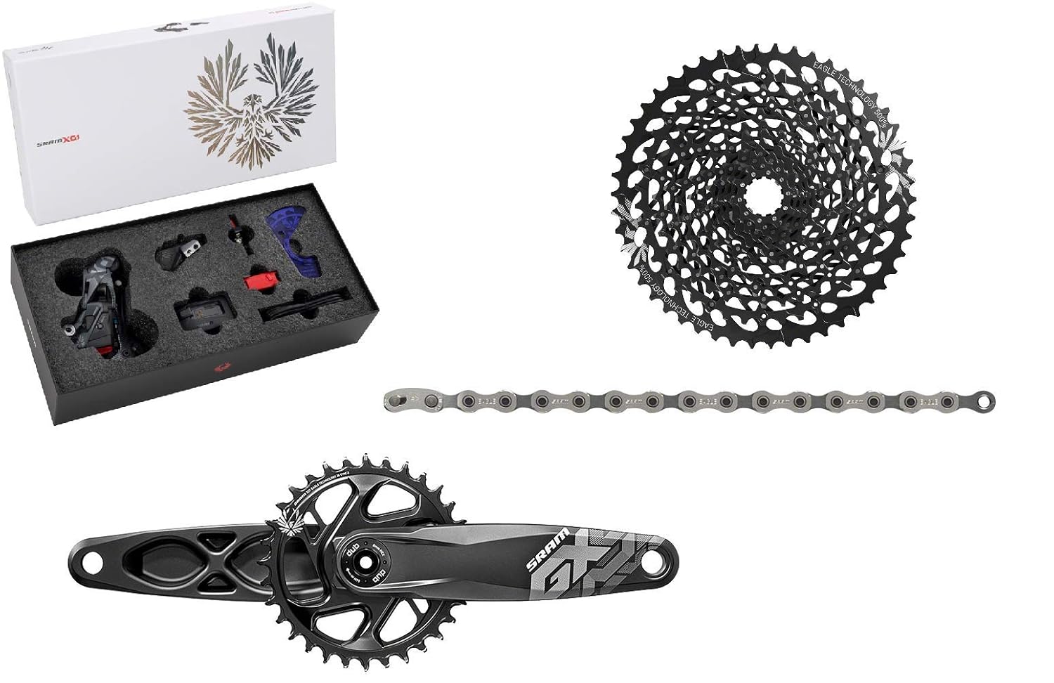 Amazoncom Sram Xx1 Eagle Axs Gx Dub Groupset Sports