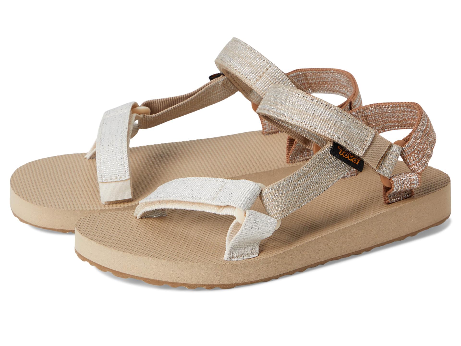 Teva Girls Casual Sandal, Neutral Multi, 4 Big Kid