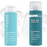 Paula's Choice CLEAR Pore Normalizing Facial Cleanser, Acne Daily Face Wash, Salicylic Acid Face Cleanser & Skin Balancing Pore-Reducing Face Toner with Niacinamide, for Oily Skin & Combination Skin