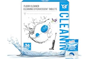 YGY Floor Cleaning Effervescent Tablets,Compitable with Tineco iFLOOR,Floor One S3/S5/S6/S7 Wet Dry Vacuum Mop，Cleaning Solution Refill-36 Cleansing Tablets