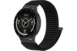 Hook Loop 18mm 20mm 22mm Watch Band Compatible with Garmin Vivoactive 6/ Vivoactive 5/4/4S/3/3S, Soft Nylon Breathable Smartw