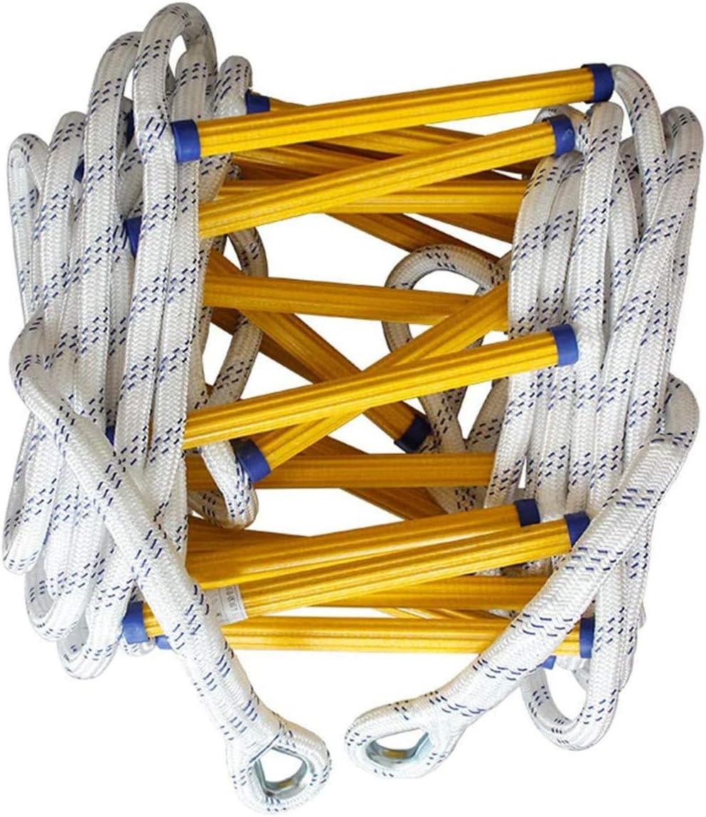 Emergency Fire Escape Rope Ladder, Sturdy Exercise Rope Ladder,Fire