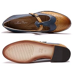 Mona flying Women's Leather Wingtip Oxford Mary
