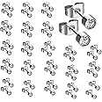 LECIEL 20 Pairs 4MM Ear Piercing Stud Earrings Surgical Steel Piercing Studs Earnings for Kinds of Ear Piercing Guns