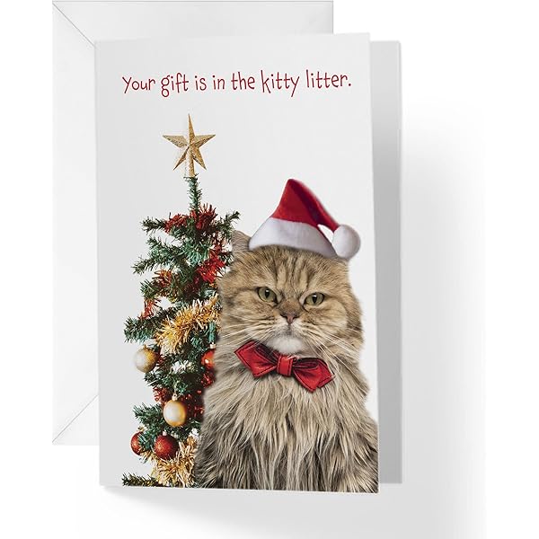 Tree FaintedCat Christmas Christmas Extra Large Card