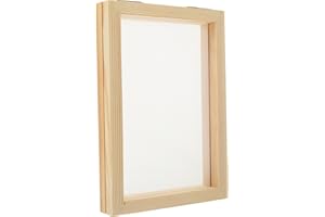 STOBOK Paper Making Screen, 18x12.5cm Wooden Paper Making Mould Paper Making Frame Paper Making Supplies for DIY Paper Craft 