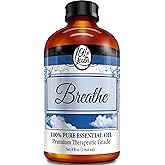 Oil of Youth Breathe Blend Essential Oil 8oz – 100% Pure & Natural Therapeutic-Grade Aromatherapy Oil for Diffuser and Home