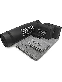 Sivan Health and Fitness Yoga Set 6-Piece&ndash; Includes 1/2 Ultra Thick NBR Exercise Mat, 2 Yoga Blocks, 1 Yoga Mat Towel, 1 Yoga Hand Towel and a Yoga Strap