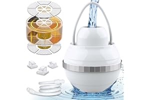 FRAMICS Bath Ball Filter Bathtub Water Filter, 8 Stages Bath Filter for Tub, Bathtub Filter for Tub Water Filter, Sensitive Skin Bath Filter for Hard Water Bathtub Water Purifier 2500 Gallons Water