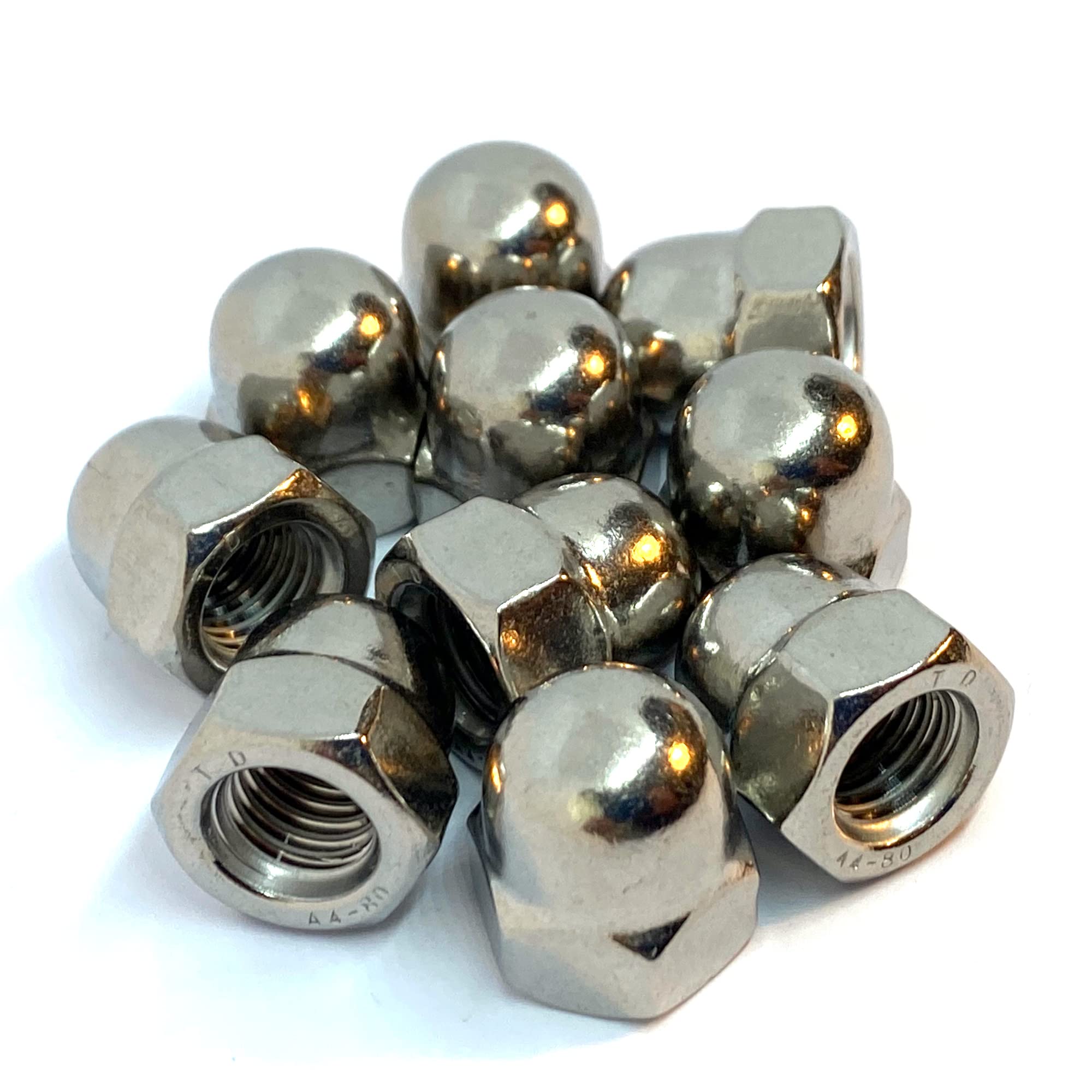 M12 Dome Nut DIN1587, A4 (316) Stainless Steel (Pack of 10)