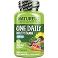 NATURELO Mens Multivitamins - One Daily Multivitamin for Men with Vitamins, Minerals & Organic Whole Foods, Boost Energy & Health, Non-GMO, 60 Vegetarian Capsules