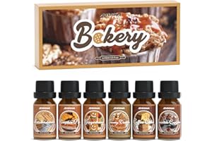 ARVIDSSON Bakery Fragrance Oils Set, Premium Fall Essential Oils for Diffuser & Candle Making, Pumpkin Pie, Creamy Vanilla, C
