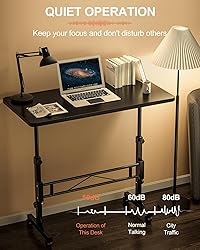 Small Standing Desk Adjustable Height, Mobile Stand