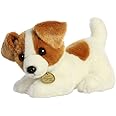 Aurora® Adorable Miyoni® Tots Jack Russell Pup Stuffed Animal - Lifelike Detail - Cherished Companionship - White 9 Inches