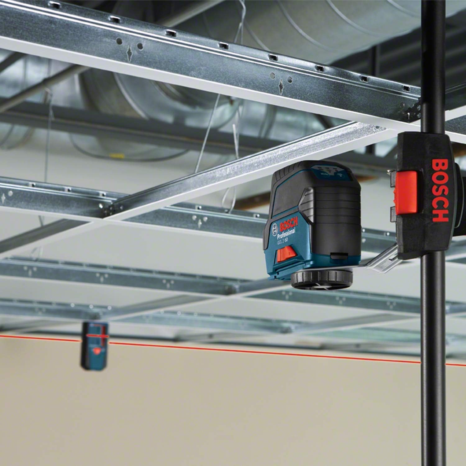 Bosch Professional Laser Level GCL 2-50 C (red laser, interior, w/app function, mount, visible working range: up to 20m - Image 5
