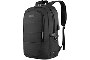 Travel Laptop Backpack, 17.3 inch Anti Theft Business Laptop Backpack with USB Charging Port and Headphone Interface, Compute