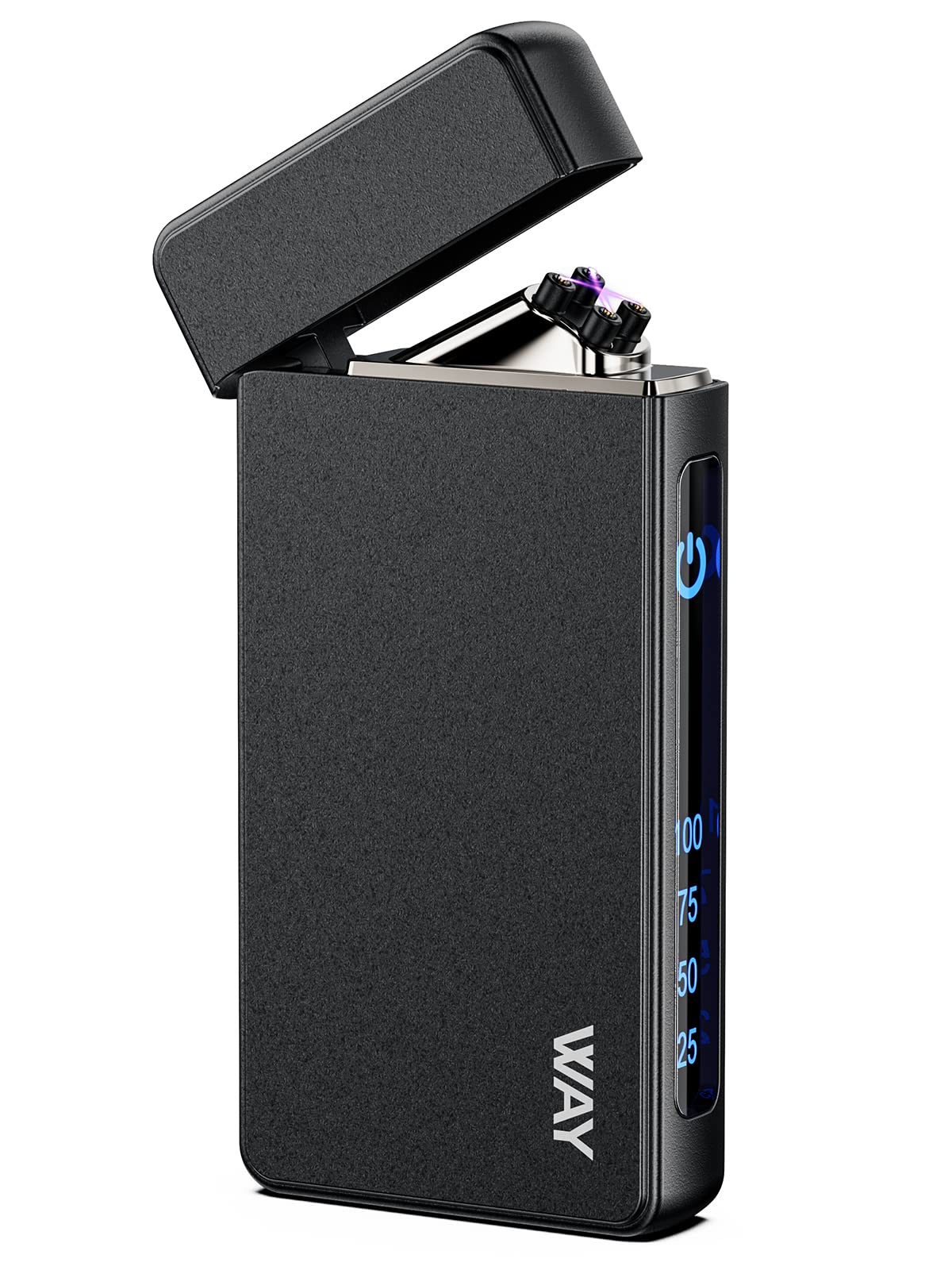 VVAY Double Arc Electric USB Rechargeable Lighter, Plasma Windproof Flameless Electronic Lighter