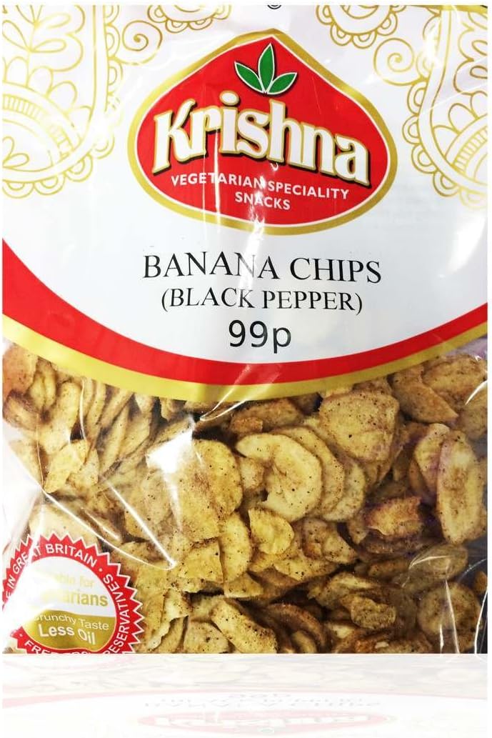 Krishna Banana Chips Black Pepper 150g
