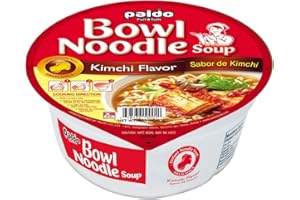 Paldo Fun & Yum Instant Cup Noodle Soup Bowl with Kimchi Based Broth, Pack of 12, Best Oriental Style Korean Ramyun, Most Loved Korean Noodles, 김치 사발면 86g (3.04 oz) x 12