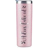 Onebttl 21st Birthday Gifts for Women, Girl, Her -20oz/590ml Stainless Steel Insulated Tumbler with Straw & Lid - Adios Fake ID