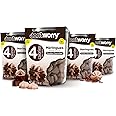 Don't Worry Low Calorie Meringue Cookies - 4 Pack - Chocolate| Sugar Free Chocolate Filled Center |Only 4 Calories per Piece, Low Sugar Candy, Gluten Free, Keto Friendly and Healthy Snacks for Adults