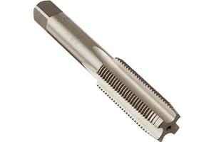 Drill America DWTP6-32 DWT Series Qualtech Carbon Steel Hand Threading Tap, Uncoated, Bright Finish, Round with Square End Sh