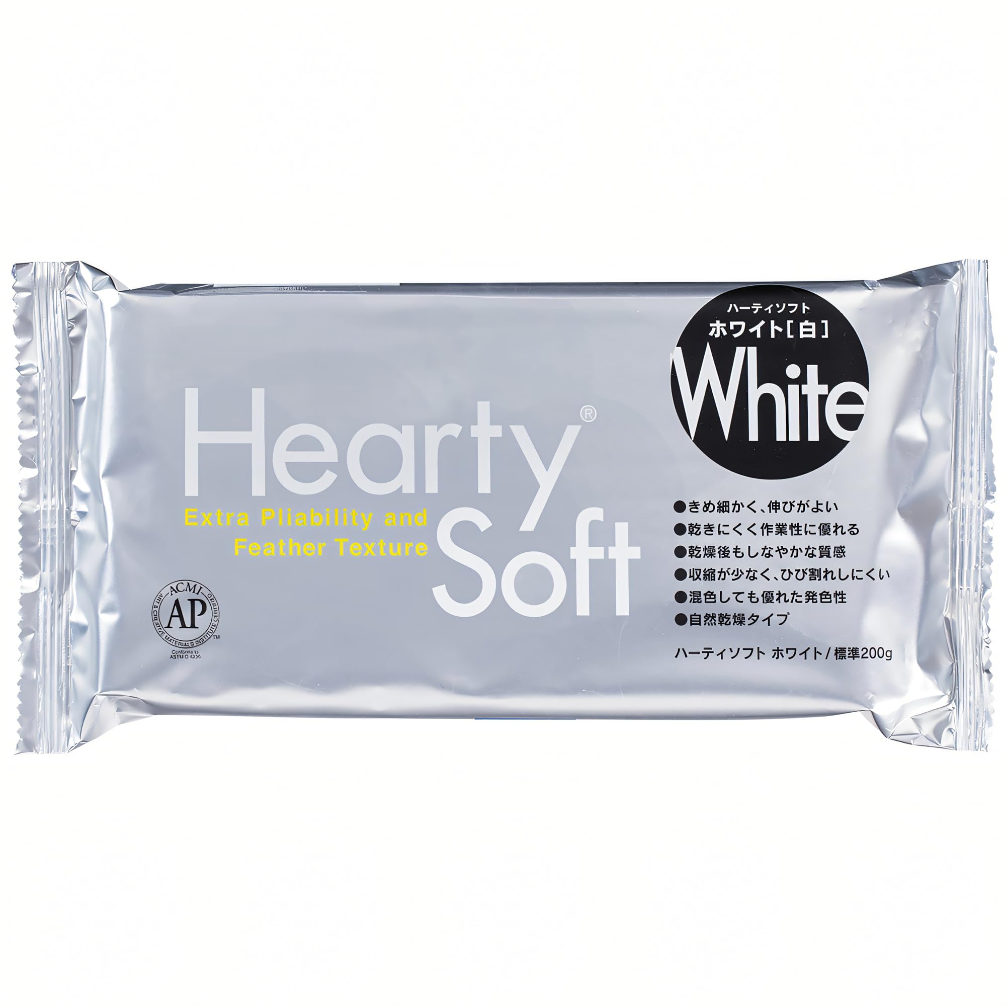 Padico Hearty Soft Clay 200g [White (Japan Import)