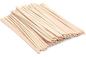 ANTETOK Wooden Coffee Stirrers - Coffee Stir Sticks 7.5 Inch,100pcs Disposable Birch Wood Coffee/Beverage Stirrers,Swizzle Drink Sticks,Coffee Bar Accessories